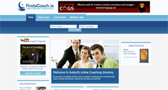 Desktop Screenshot of findacoach.ie