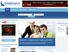 Tablet Screenshot of findacoach.ie
