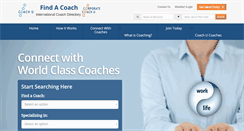 Desktop Screenshot of findacoach.com